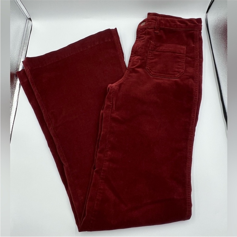 J Brand Burgundy Corduroy Pants
